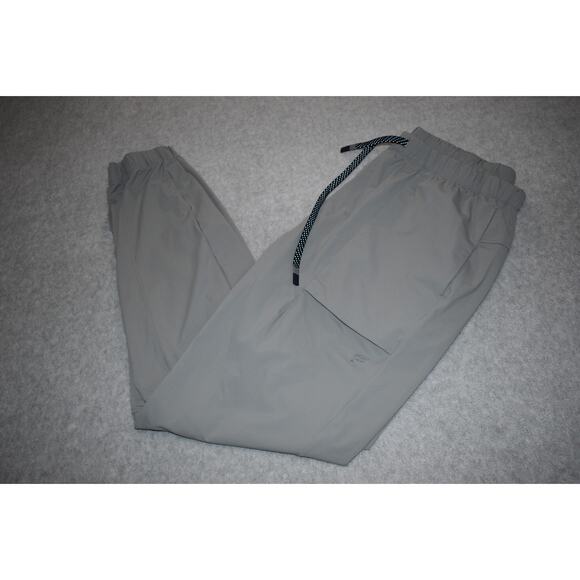 Fabletics Gym Pants Joggers Mens Size Medium Tapered Performance Gray - Picture 1 of 7